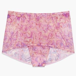 Savage X Fenty sheer pink floral skirted thong - Small